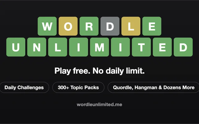 Wordle Unlimited game thumbnail